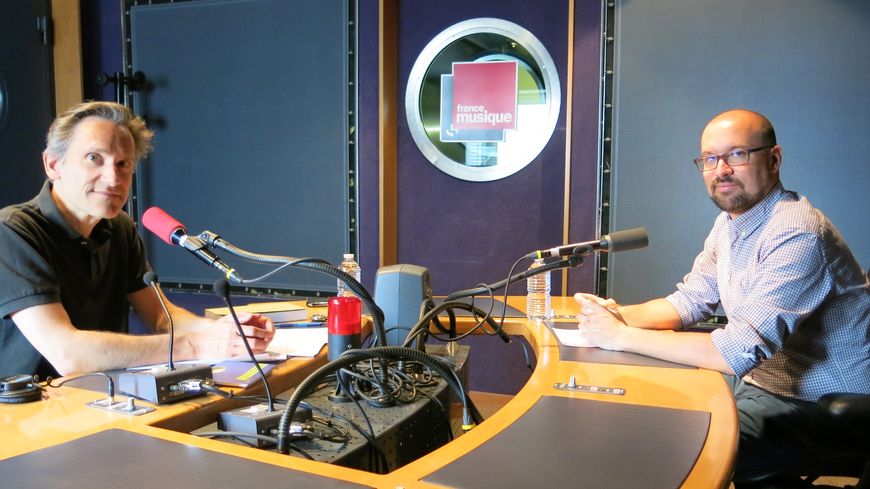 France Musique, studio 142, quelques minutes avant ! ... Philippe Venturini & Benoît Dratwicki (de g. à d.)