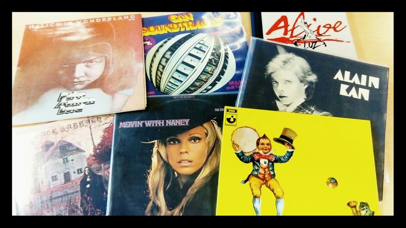 Une partie de la sélection vinyle de Luz