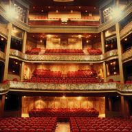 La salle à l'italienne du Théâtre du Capitole a aujourd'hui une jauge de 1 156 places.