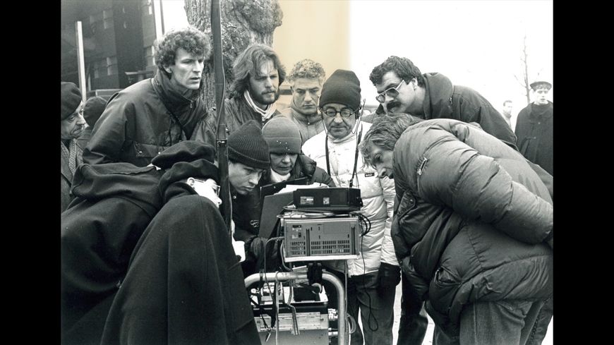 Louis Malle et son équipe