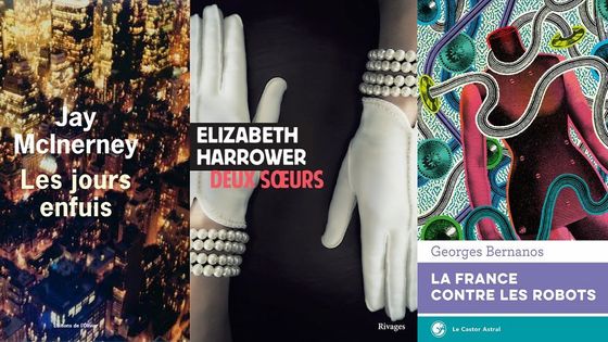 Couvertures "Les jours enfuis", "Deux soeurs" et "La France contre les robots"