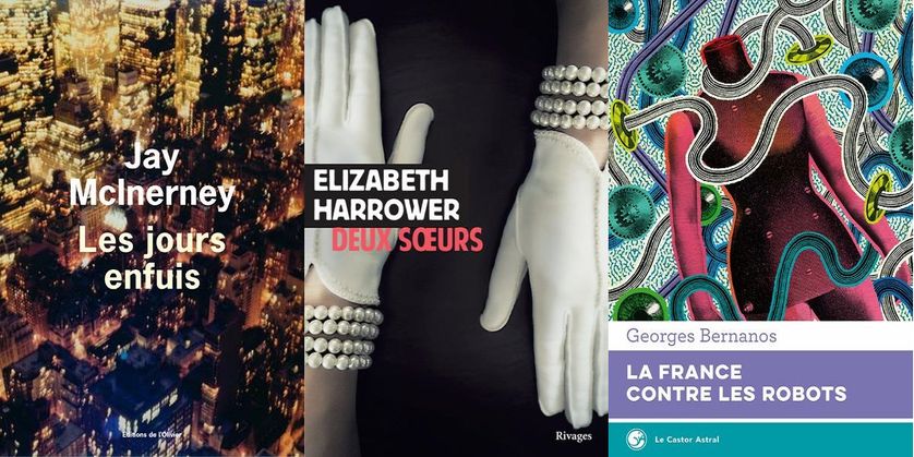 Couvertures "Les jours enfuis", "Deux soeurs" et "La France contre les robots"