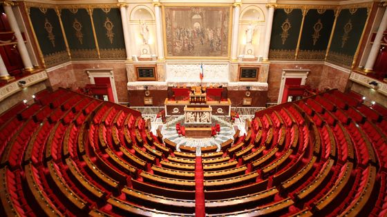 L'hémicycle, salle des séances du Palais-Bourbon, siège de l'Assemblée nationale ©AFP - Gilles Targat