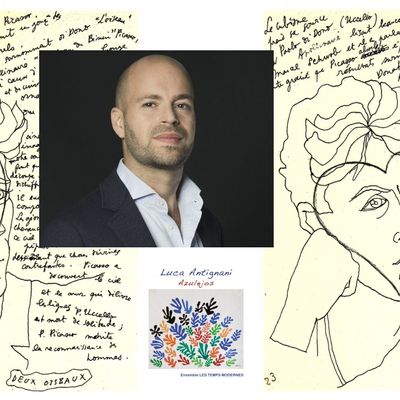Dessin de Cocteau, Luca Antignani par Blandine Soulage-Rocca et CD Azulejos de Luca Antignani