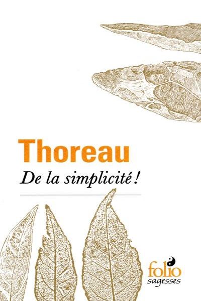 couverture du livre "De la simplicité!" (Gallimard folio Sagesses)