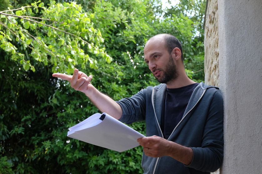 David Geselson, lors de l'enregistrement de "Doreen"