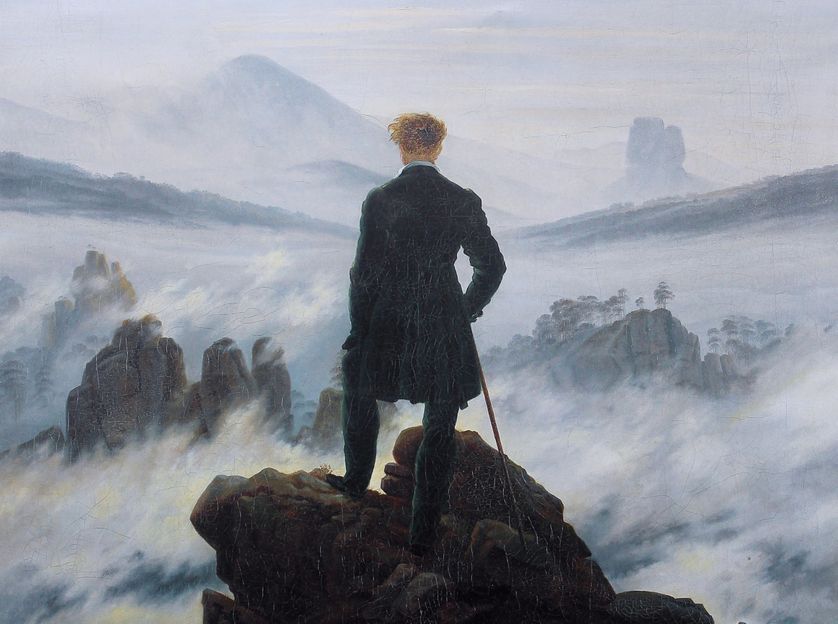 Le Voyageur contemplant une mer de nuages