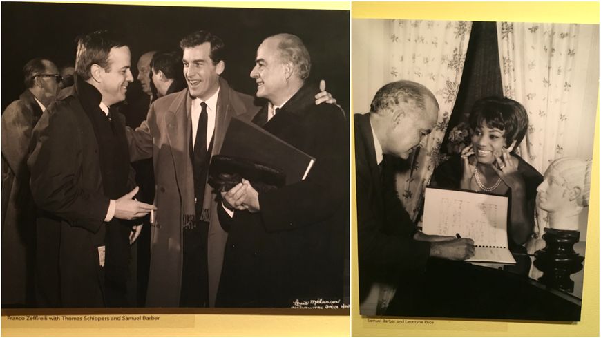 Au Met, une exposition autour des grandes dates de la saison 1966/67 - et de la création d'Antony and Cleopatra, de Samuel Barber, avec Leontyne Price...