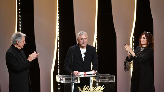 Robin Campillo, réalisateur du film "120 battements par minute", Grand Prix du 70e festival de Cannes ©AFP - Alberto PIZZOLI