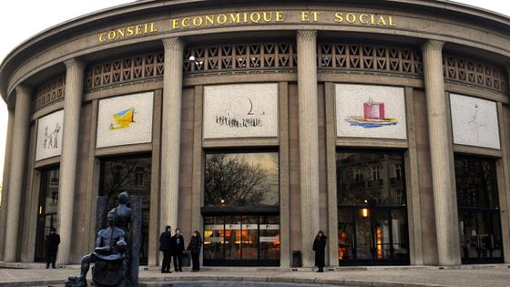 Conseil économique et social, Paris. ©AFP - SERGE ATTAL
