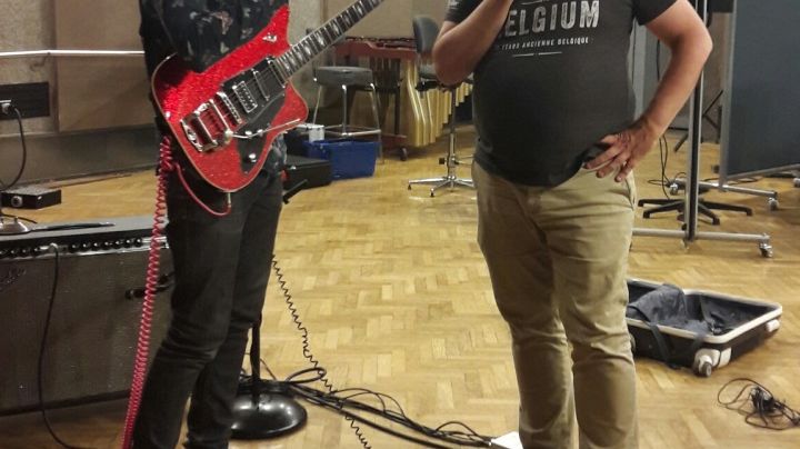 Valentin Carette et Bruno Letort au studio 107