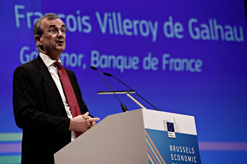 François Villeroy de Galhau, gouverneur de la Banque de France à Bruxelles