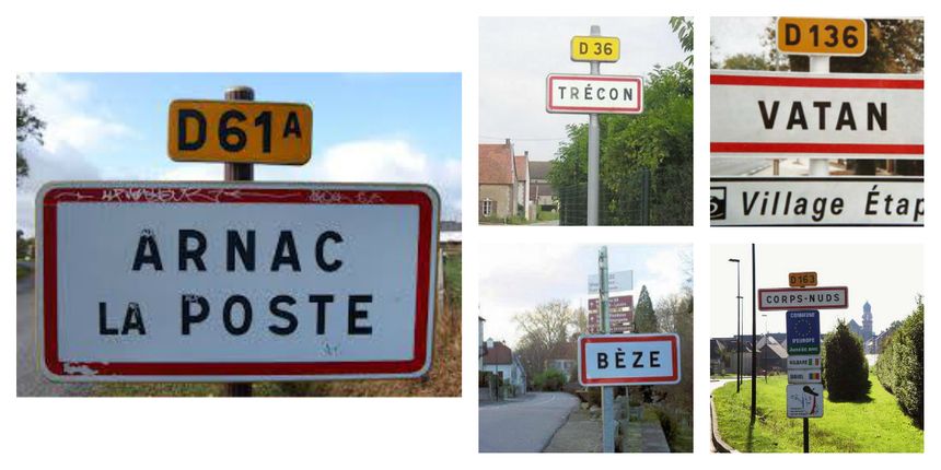Quelques panneaux de communes aux noms burslesques fleurissent sur les réseaux sociaux !