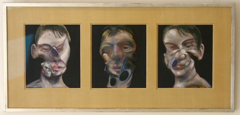 Autoportraits de Francis Bacon intitulés : 'Three Studies of a Self Portrait'