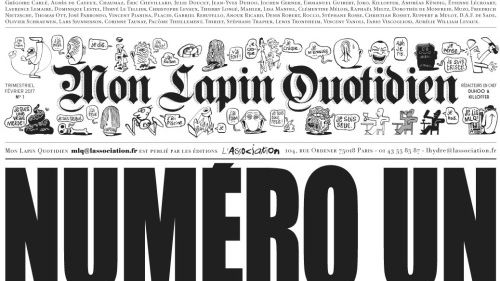 Numéro 1 du journal Mon Lapin Quotidien - Editions l'Association