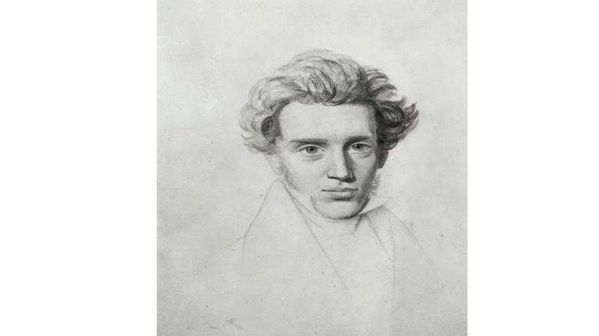 Portrait de Søren Kierkegaard, aux environs de 1840