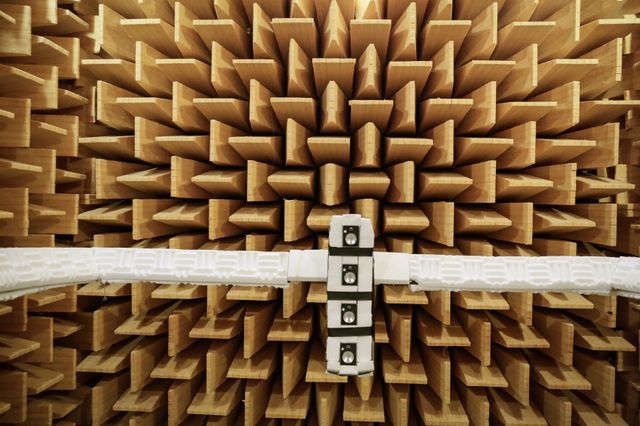 La chambre anéchoïque, l'une des pièces les plus connues de l'Ircam