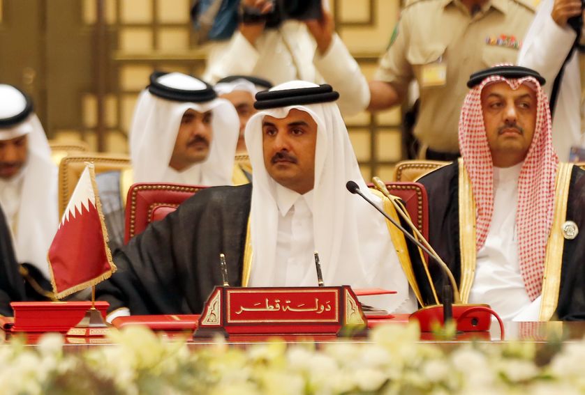 L'émir du Qatar Cheikh Tamim ben Hamad Al Thani en décembre dernier à Bahreïn, pour une réunion du Conseil de coopération du Golfe (CCG), désormais violemment divisé