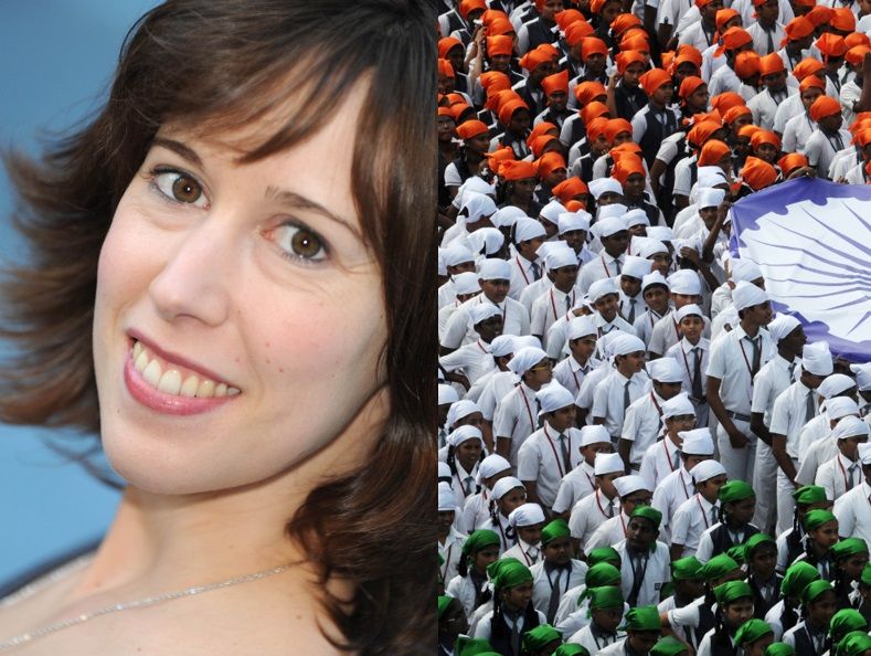 Laetitia Colombani // Écoliers en Inde en janvier 2017