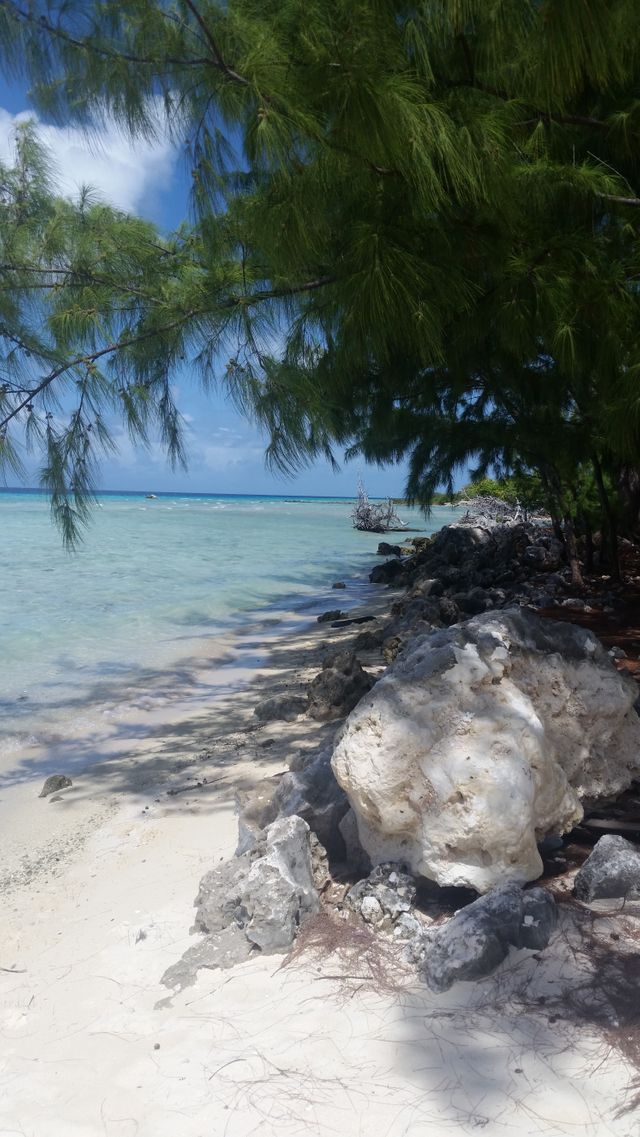 Plage de l'archipel des Tuamotu