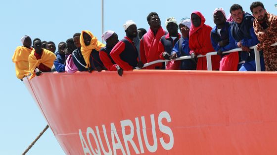 Reportage à bord de l'Aquarius ©AFP - CARLO HERMANN