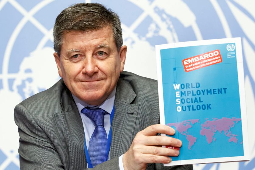 Guy Ryder, le 10e Directeur général de l'Organisation internationale du travail (OIT). Il a auparavant été secrétaire général de la Confédération syndicale internationale (2006-2010). Il est britannique.