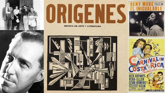 Julian Orbon, Lezama Lima, A. Carpentier en 1935 / Carlos Borbolla / Revue Origines