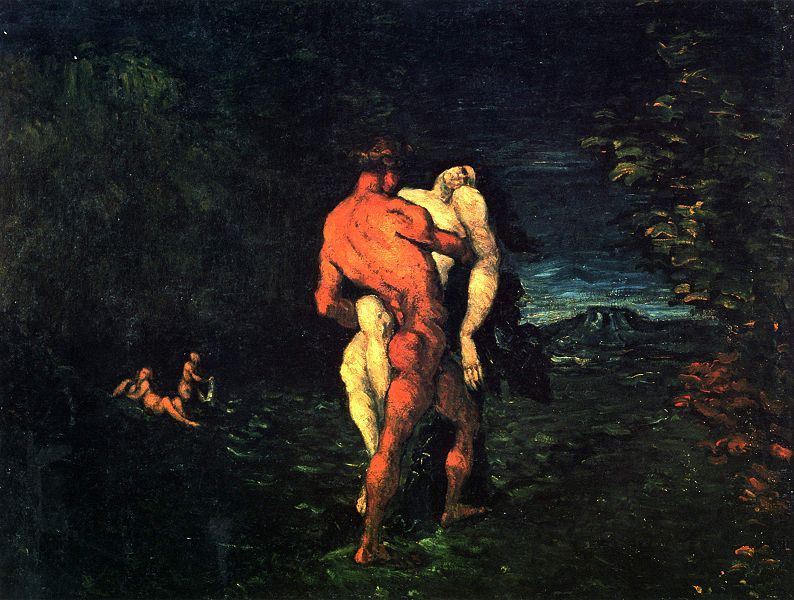 L'Enlèvement. Tableau de Paul Cézanne (1867)