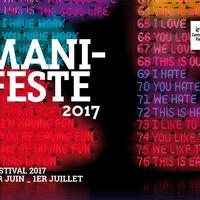 Affiche du festival Manifeste 2017