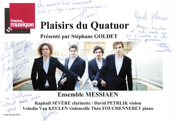 Livre d'or Ensemble Messiaen