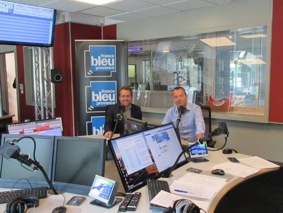 Vincent Parisot, directeur communication Orange et Fabrice Marion