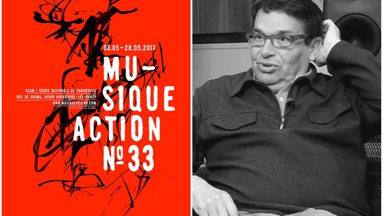 Affiche Musique Action 2017 et Alain Savouret à l'INA