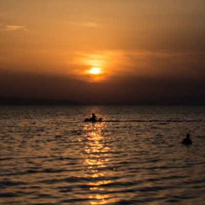Coucher de soleil en Grèce