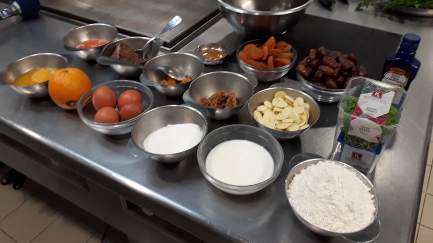 Les ingrédients du dessert la cajasse