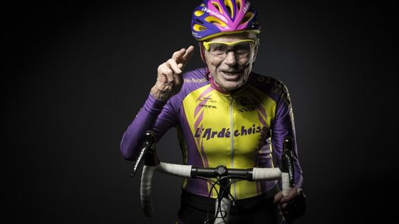 Robert Marchand, 105 ans, 05/01/2017 ©AFP - Joel Saget/AFP