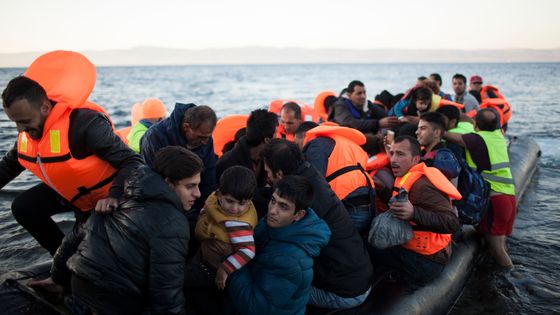 Des réfugiés ont atteint les rives de l'île grecque de Lesbos ©Getty - Christian Minelli / Pacific Press / LightRocke
