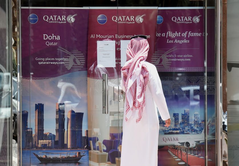 Agence de Qatar Airways fermée à Riyad