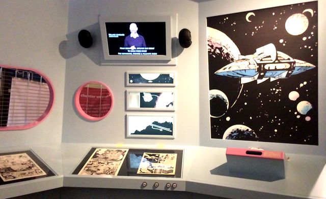 Dans l'exposition Valérian et Laureline en mission pour la Cité