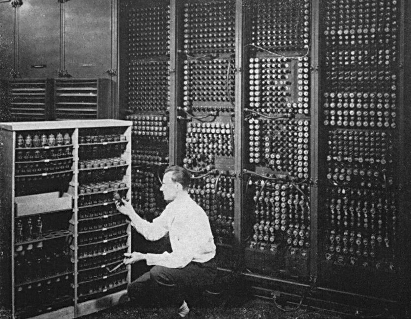 En 1946, l'ordinateur ENIAC occupait une place certaine...
