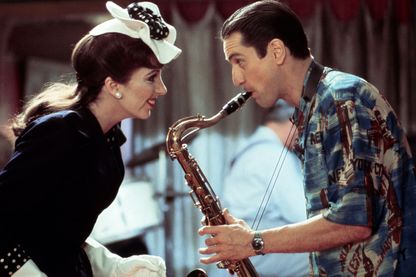 Liza Minelli et Robert De Niro, plateau du film "New York, New York" de Martin Scorsese Liza Minelli et Robert De Niro, plateau du film "New York, New York" de Martin Scorsese