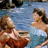 Kirk Douglas et Silvana Mangano dans Ulysse de Mario Camerini, (1954)