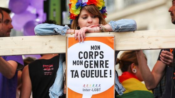 A la Gay Pride de Paris, juin 2017 ©AFP - CITIZENSIDE / MICHEL STOUPAK / Citizenside