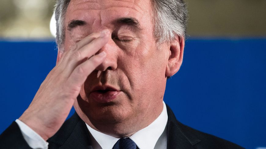 François Bayrou lors de la presentation de la loi de moralisation de la vie publique le 1er juin 2017
