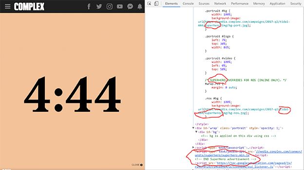Jay Z 4:44 code source Complex