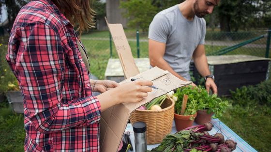 Deux personnes travaillant dans un potager ©Getty - Maskot