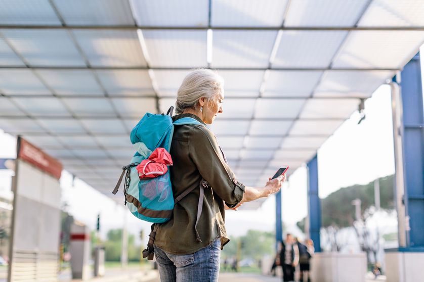 Smartphone en vacances