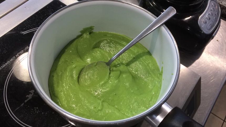 crème brocolis basilic