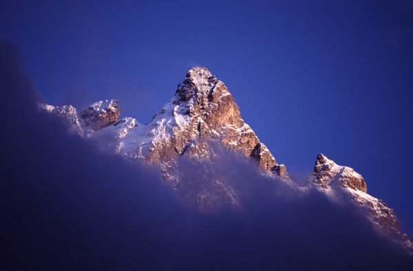 La Meije, nuage bleu