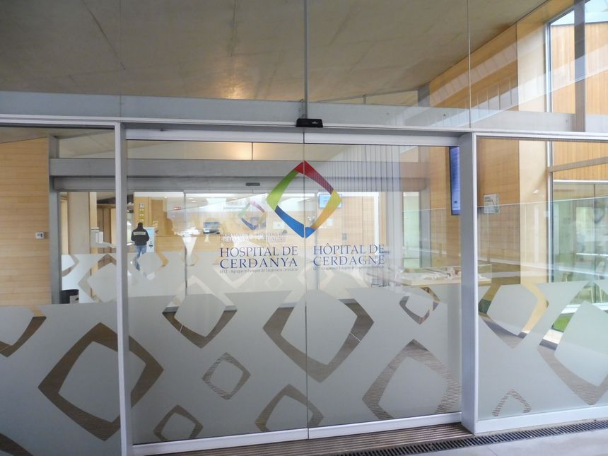 L'entrée de l'hôpital