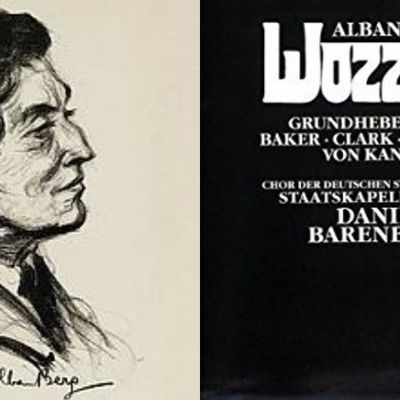 Croquis représentant Alban Berg / DVD de l'opéra Wozzeck, direction: Daniel Barenboim